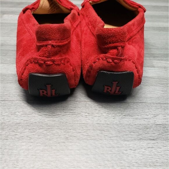 Polo Ralph lauren women's red suede shoes  Camila - Picture 3 of 3